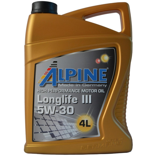 

Моторное масло Alpine Longlife III C3 5W-30 4 л