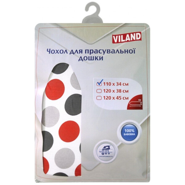 

Чехол для гладильной доски Viland 110x34 см. MM10262
