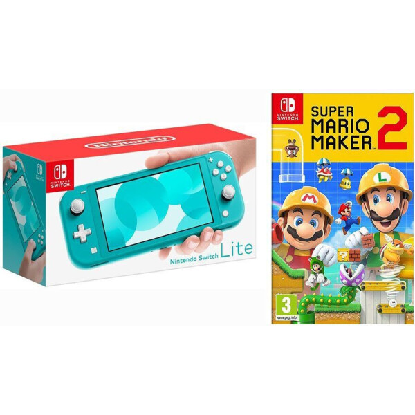 

Nintendo Switch Lite Turquoise + Super Mario Maker 2