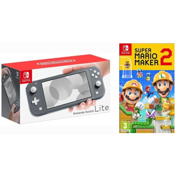 

Nintendo Switch Lite Gray + Super Mario Maker 2