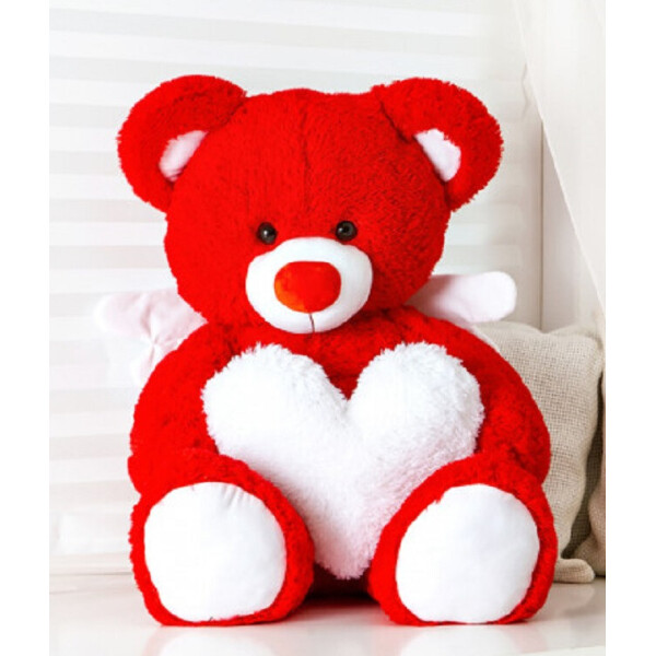 

Плюшевый медведь с крыльями Teddy Boom Ангелочек 110 см красный