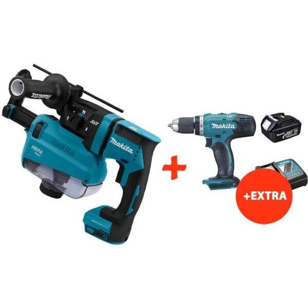 

Аккумуляторный бесщеточный перфоратор Makita DHR182Z+аккумуляторная дрель-шуруповерт Makita DDF453RF