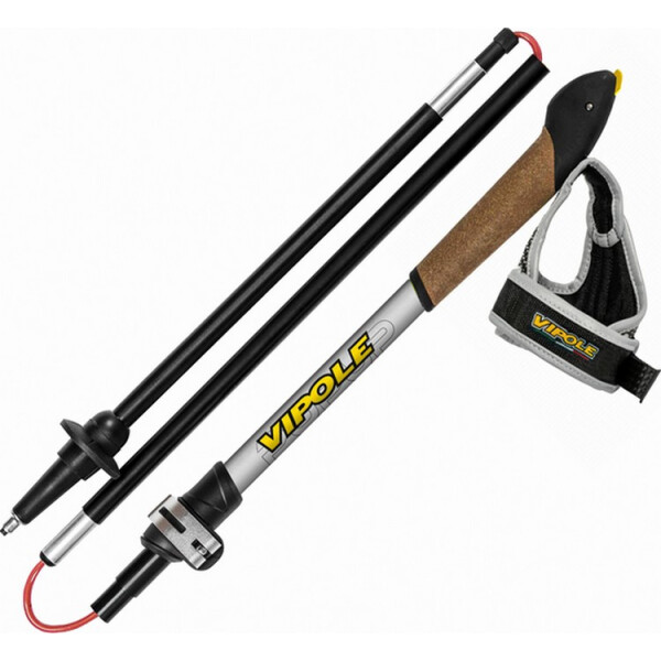 

Трекинговые палки для скандинавской ходьбы Vipole Traveller Pop Up Top-Click Grey DLX (S1864) (925370)