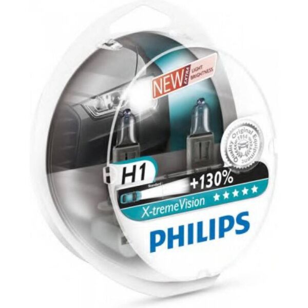 

Лампа галогенова Philips H1 X-treme VISION +130%, 3700K, 12258XVS2