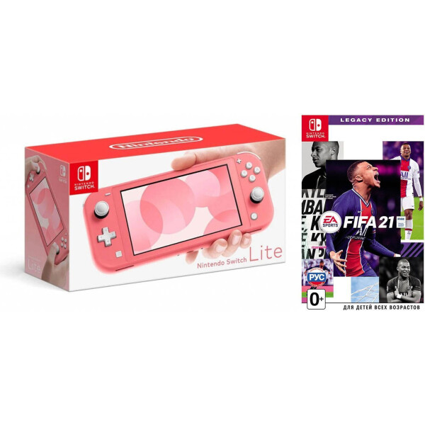 

Nintendo Switch Lite Coral + FIFA 21