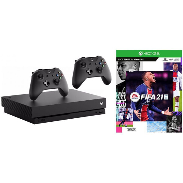 

Xbox ONE X 1TB + Дополнительный джойстик + FIFA 21