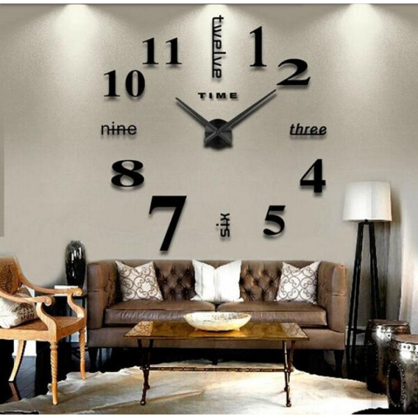 

Часы настенные 3D "DIY CLOCK" от 60 до 120см Black (ZH213-B)