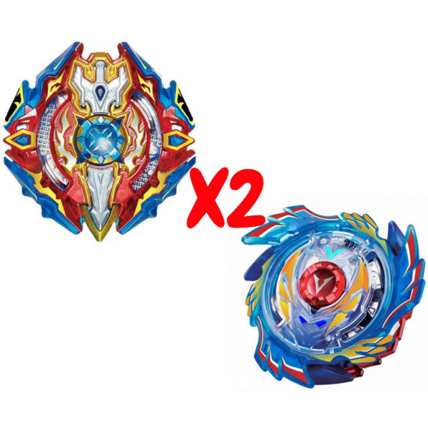 

Набор волчков BEYBLADE (Бейблейд) Волчок God Voltraek VS Sieg Xcalibur 3 сезон с пусковыми устройствами (SUN90110)