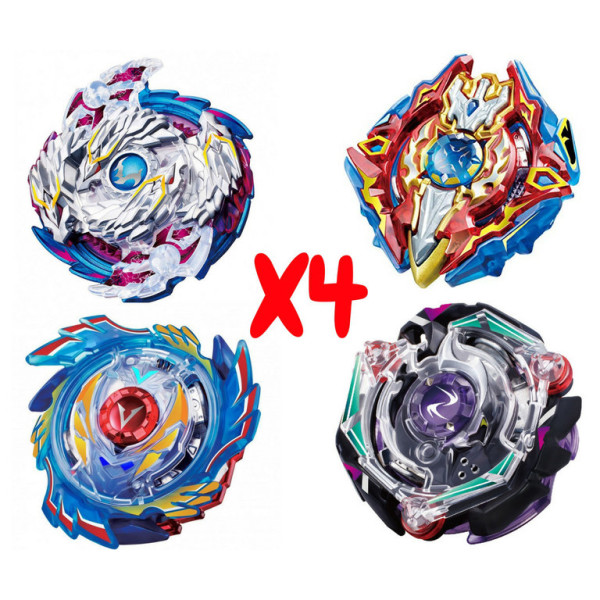 

Набор волчков BEYBLADE (Бейблейд) Волчок Xcalibur, Satan, Voltraek, Longinus 3 сезон с пусковыми устройствами (SUN90111)