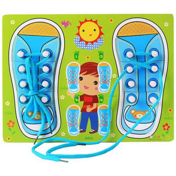 

Деревянная игрушка Шнуровка M00956 (Синий)