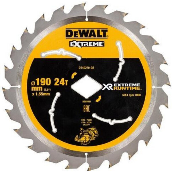 

Отрезной диск пильный XR Flexvolt Extreme c ромбовидной посадкой DeWALT DT40270