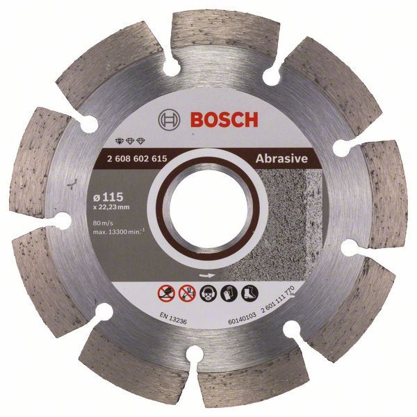 

Алмазный отрезной круг по абразивным материалам Bosch Standard for Abrasive 115x22.23 мм (2608602615)