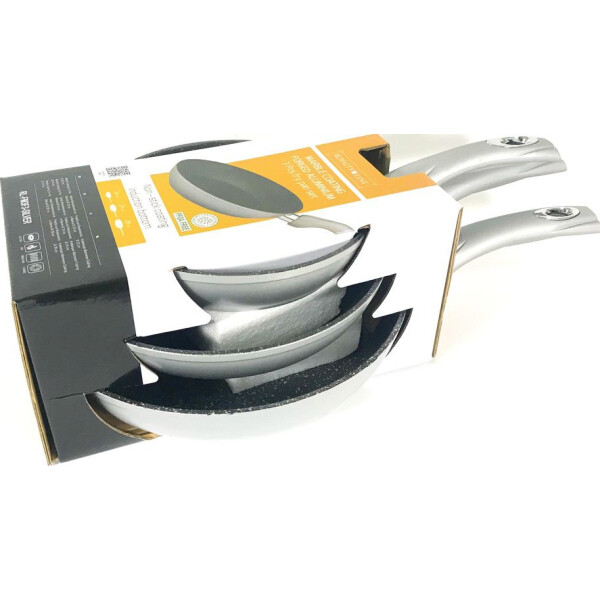 

набор Royalty Line RL-FM3 SILVER 3 шт с мраморным покрытием без крышек