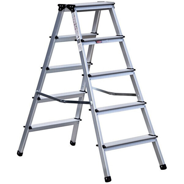 

двухсторонняя стремянка алюминиевая VIRASTAR OL5-LFD115AL 2x5