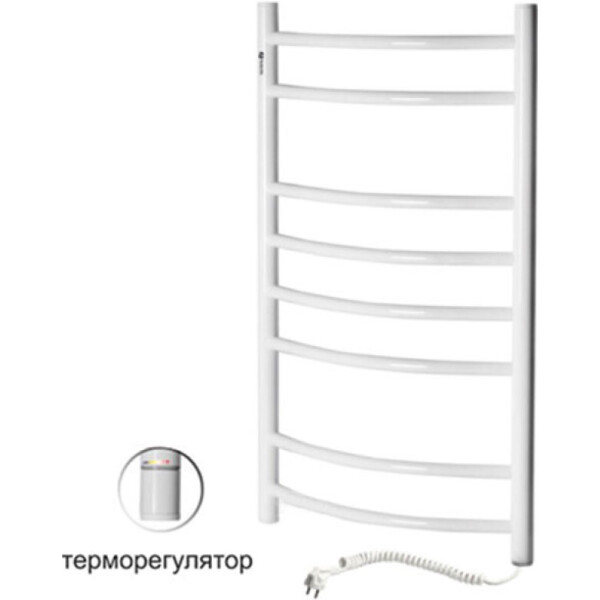 

Полотенцесушитель электрический SANTAN Лестница Камелия 480х1200 белый, правосторонний с терморегулятором