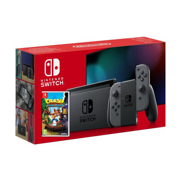 

Nintendo Switch Gray (Upgraded version) + Игра Crash Bandicoot N’sane Trilogy