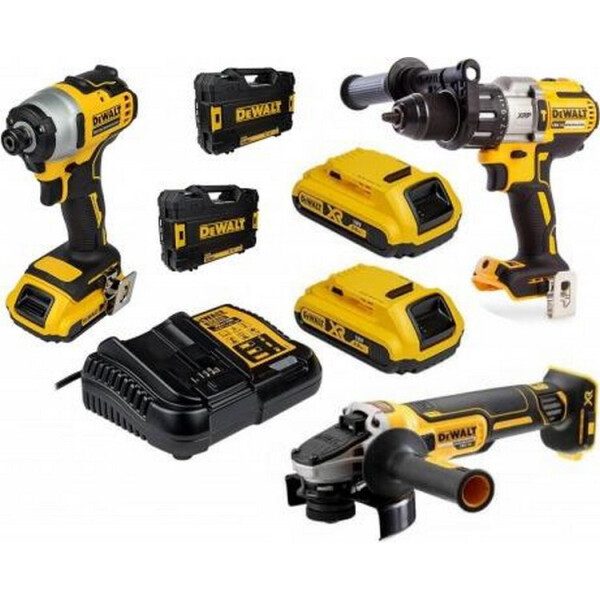 

Набор аккумуляторного инструмента: ударнный шуруповерт DeWALT DCF809D2T + ударнный шуруповерт DeWALT DCD996NT + угловая шлифмашина DeWALT DCG405N (DCF809D2T+DCD996NT+DCG405N)