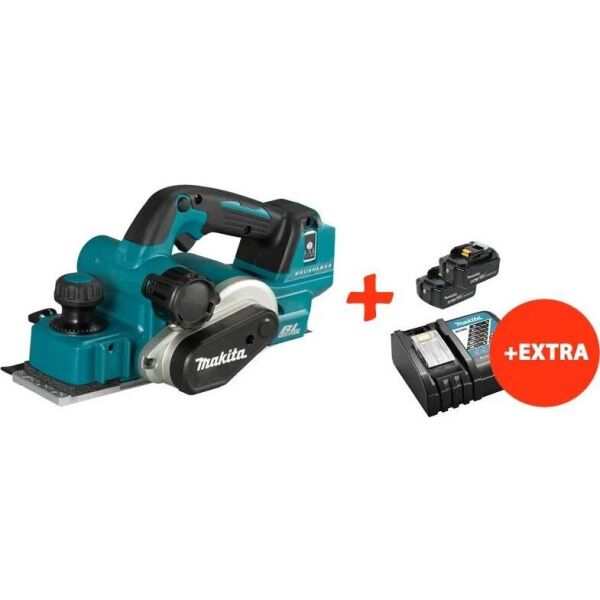 

Аккумуляторный бесщеточный рубанок Makita DKP181Z+2 акк.18V 5 Ah+быстрозарядное ЗУ (DKP181RT2)