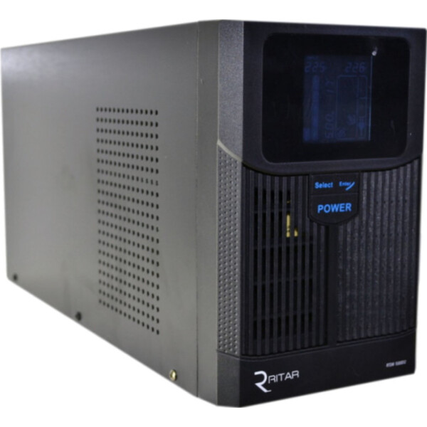 

ИБП с правильной синусоидой RITAR RTSW-1500 LCD (1000Вт),12В, под внешний АКБ, Q1 (500x245x350) 14,9 кг (400x145x210)