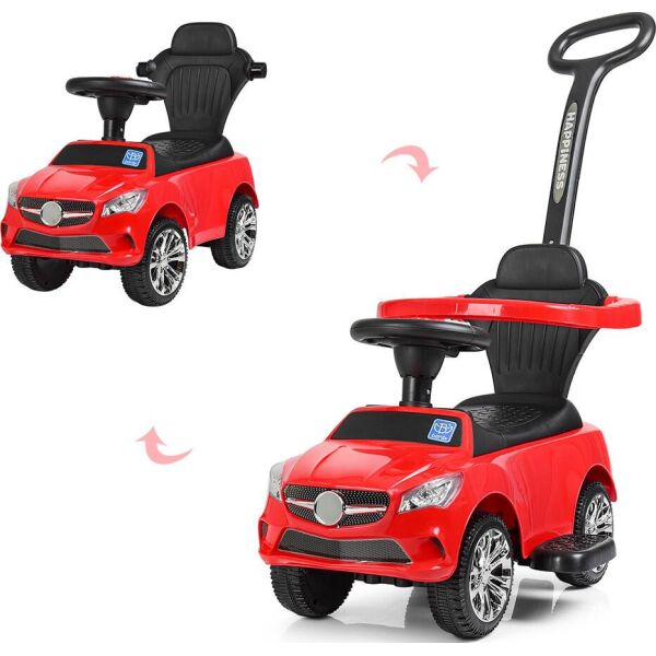 

Машинка-каталка с толкателем Bambi M 3503C(MP3)-3