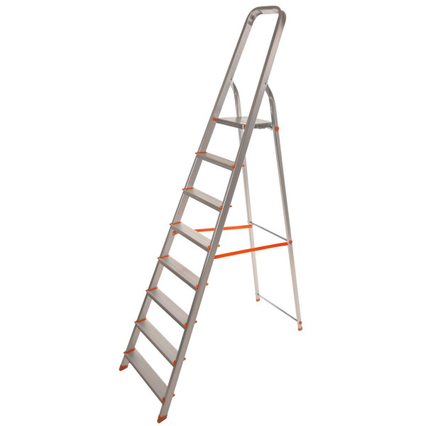

Стремянка алюминиевая Laddermaster Alcor A1A8. 8 ступенек