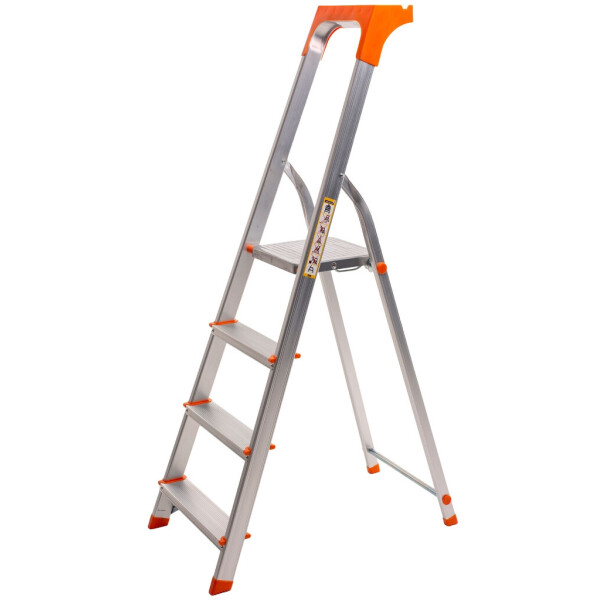 

Стремянка алюминиевая Laddermaster Alcor A1AT4. 4 ступеньки