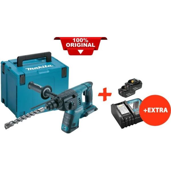 

Аккумуляторный перфоратор Makita DHR263ZJ+2 акк.18V 5 Ah+быстрозарядное ЗУ+MakPac (DHR263RT2)