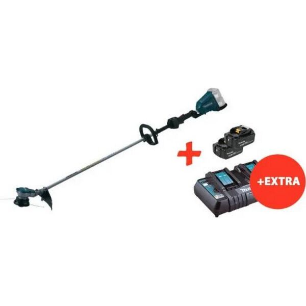 

Аккумуляторный триммер Makita DUR366LZ+2 акк.18V 5 Ah+быстрозарядное ЗУ (DUR366R2T2)