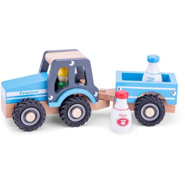 

New Classic Toys трактор с прицепом и молоком (8718446119423)