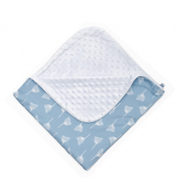 

Плед Twins Dolce Minky 80x80 1465-D-016, Лесные жители blue (одуванчик)