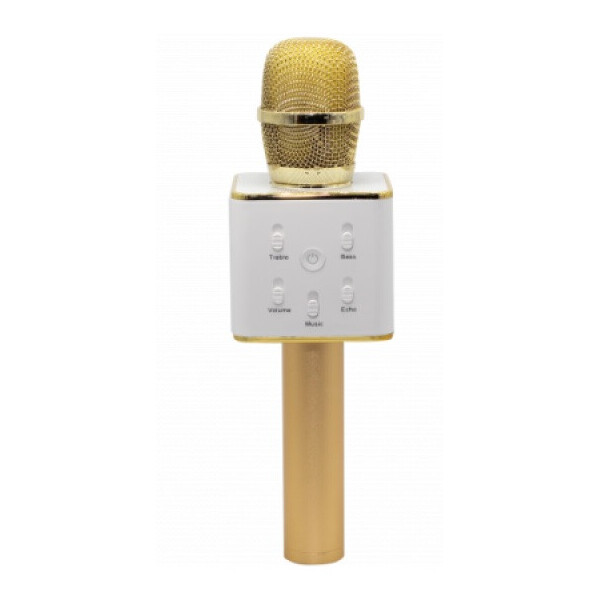 Акція на Беспроводной караоке микрофон UTM Bluetooth USB Q7 Gold від Allo UA