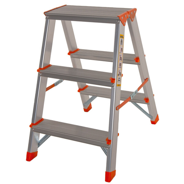 

Стремянка двусторонняя алюминиевая Laddermaster Polaris A5A3. 2x3 ступеньки