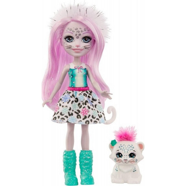 

Кукла Снежный леопард Сибилл и Флейк Enchantimals Sybill Snow Leopard Doll & Flake Animal Friend GJX42