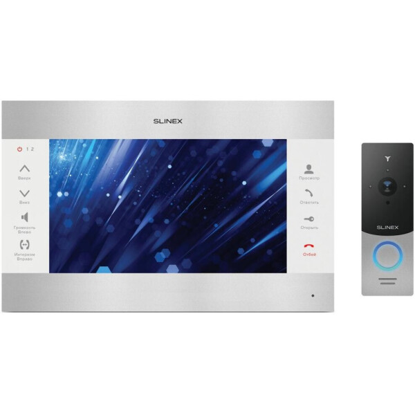 

Комплект видеодомофон Slinex SL-10M_S/W+ML-20HD_S/B