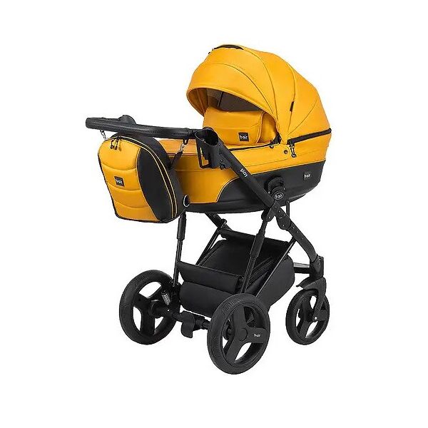 

Коляска универсальная 2 в 1 Bair Play Plus BPL-134 горчичный (перламутр) - черный