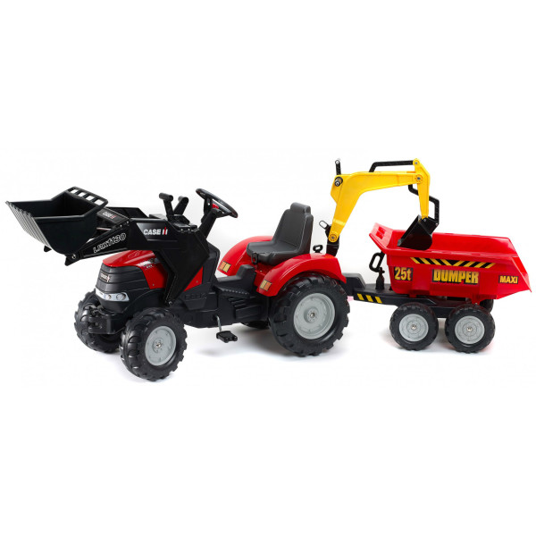 Акция на Детский трактор Falk 995W Case Ih Puma на педалях Красный от Allo UA