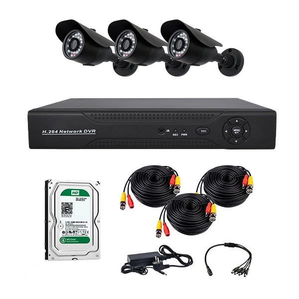 

Комплект видеонаблюдения CoVi Security AHD-3W KIT+HDD500
