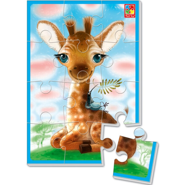 

Мягкие пазлы А5 Vladi Toys Жирафчик VT1103-59 (рус)