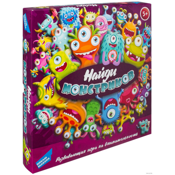 

DREAM MAKERS Игра детская настольная "Найди монстриков" ( 1619_UA)