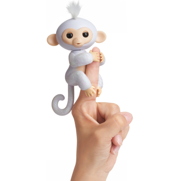 

Интерактивная гламурная ручная обезьянка WowWee Fingerlings белая (W3760/3763)