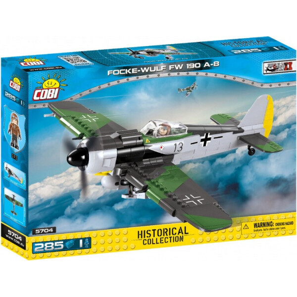 

Конструктор COBI Истребитель Фокке-Вульф FW-190, 285 деталей (COBI-5704)