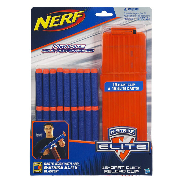 

Дополнительная обойма Нерф Н-Страйк элит на 18 патронов Nerf N-Strike Elite Series 18-Dart Quick Reload Clip Hasbro A0356