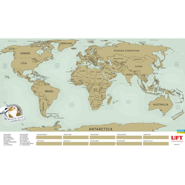 

Скретч карта мира на английском языке UFT Scratch Map