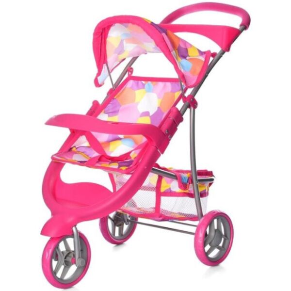 

Коляска для кукол Melogo 9614 (pink/multicolor)