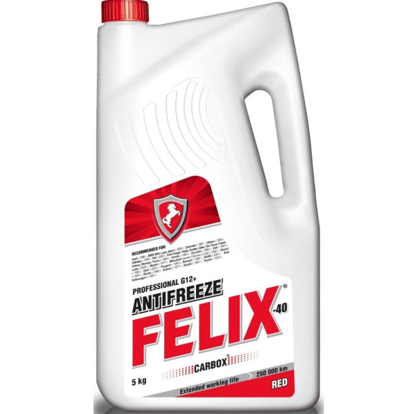 

Антифриз Felix Carbox красный 40 G12+ 5кг