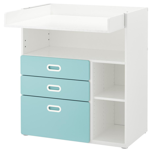 

IKEA STUVA / FRITIDS 90x79x102 см белый голубой (792.531.60)
