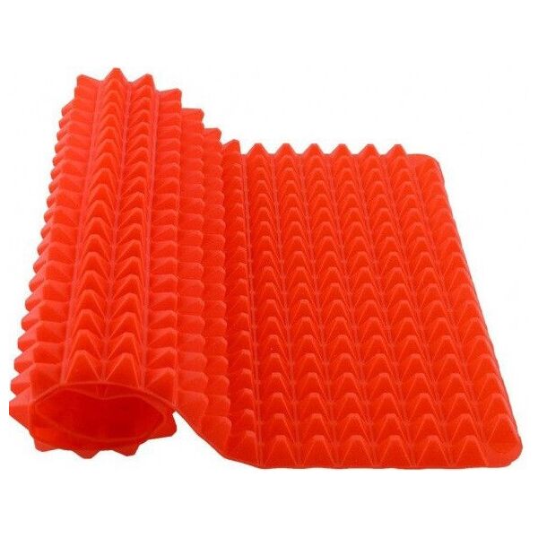 

Коврик силиконовый для выпечки и запекания пирамидка 30х40х1.5 см Pyramid Pan красный