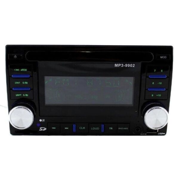 

Автомагнитола 2DIN USB/SD/AUX/пульт RGB/подсветка Black в стиле Pioneer 9902
