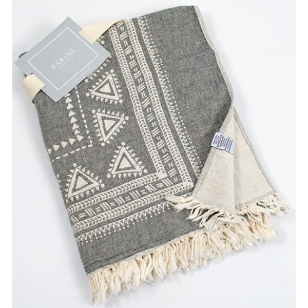 

Плед-накидка Barine - Mono Throw grey серый 130*170