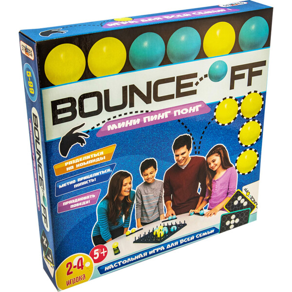 

Игра "Bounce Off" в кор. 26,5*26,5*4,5 см. /10/